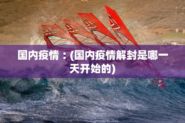 国内疫情︰(国内疫情解封是哪一天开始的)