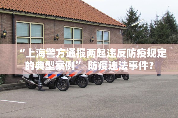 “上海警方通报两起违反防疫规定的典型案例” 防疫违法事件？