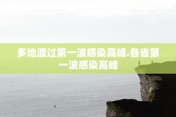 多地渡过第一波感染高峰.各省第一波感染高峰