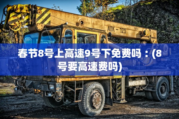春节8号上高速9号下免费吗︰(8号要高速费吗)