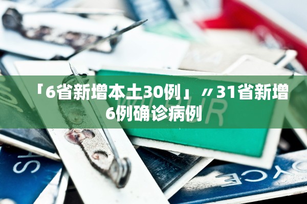 「6省新增本土30例」〃31省新增6例确诊病例 「6省新增本土30例」〃31省新增6例确诊病例