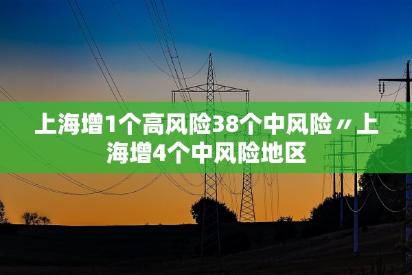 上海增1个高风险38个中风险〃上海增4个中风险地区