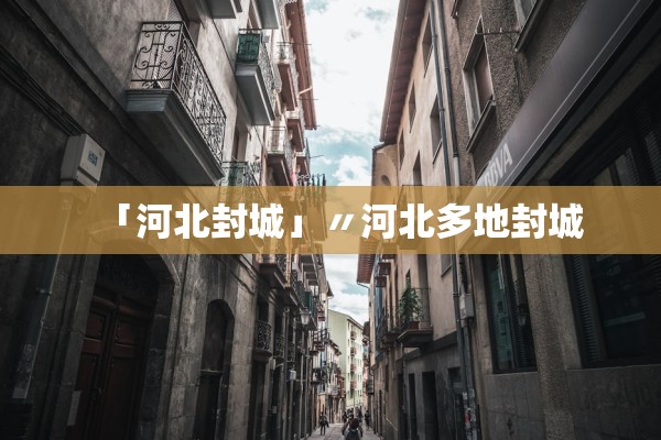 「河北封城」〃河北多地封城 「河北封城」〃河北多地封城