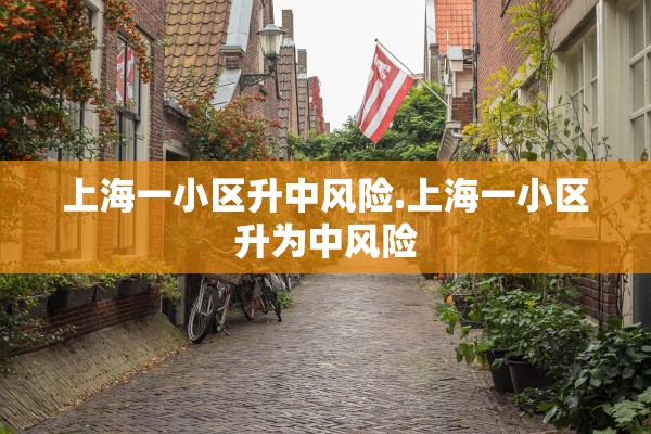 上海一小区升中风险.上海一小区升为中风险