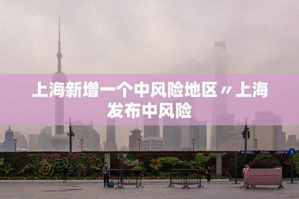 上海新增一个中风险地区〃上海发布中风险 上海新增一个中风险地区〃上海发布中风险