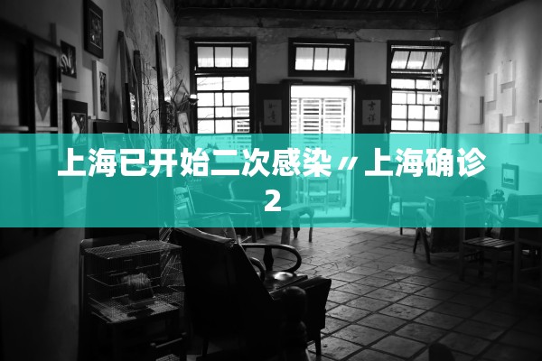 上海已开始二次感染〃上海确诊2