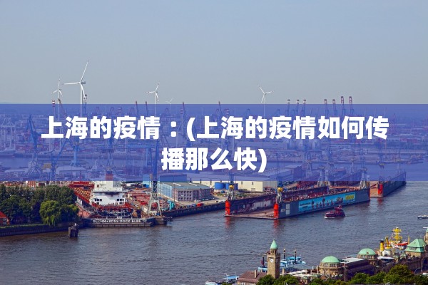 上海的疫情︰(上海的疫情如何传播那么快)