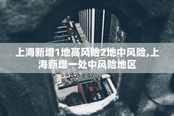 上海新增1地高风险2地中风险,上海新增一处中风险地区