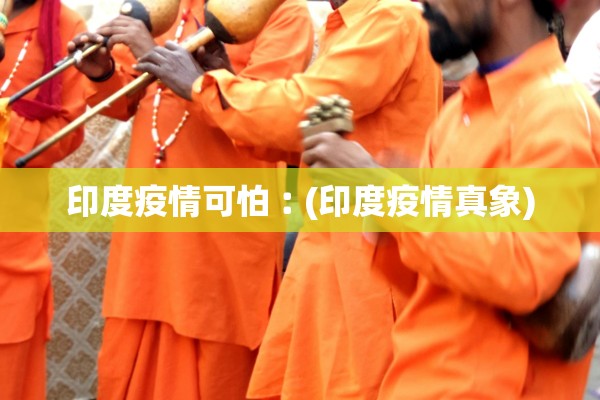 印度疫情可怕︰(印度疫情真象)
