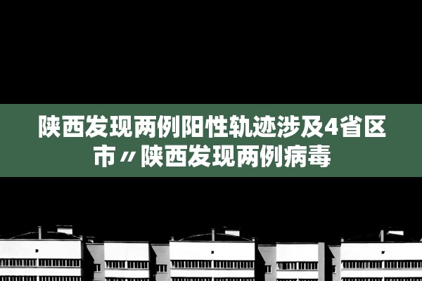 陕西发现两例阳性轨迹涉及4省区市〃陕西发现两例病毒
