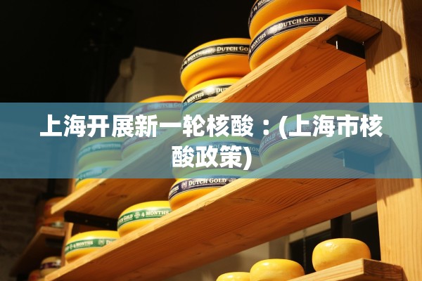 上海开展新一轮核酸︰(上海市核酸政策)