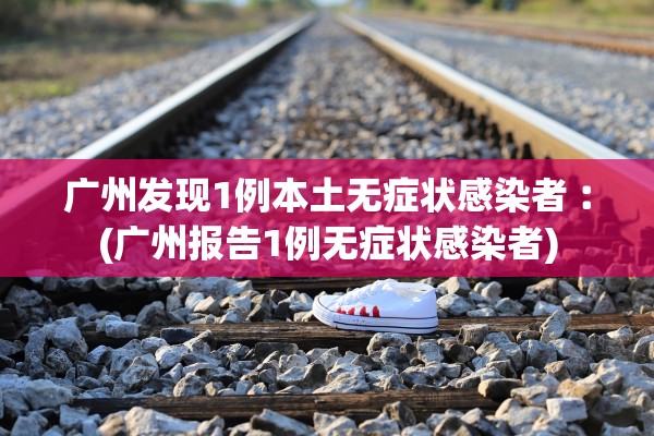 广州发现1例本土无症状感染者︰(广州报告1例无症状感染者)