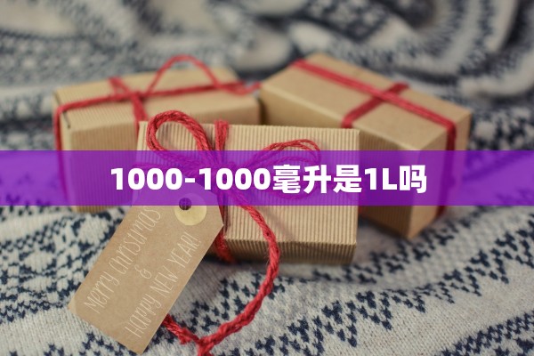 1000-1000毫升是1L吗