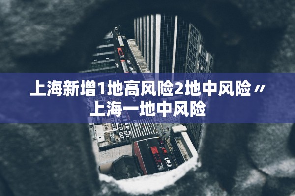 上海新增1地高风险2地中风险〃上海一地中风险